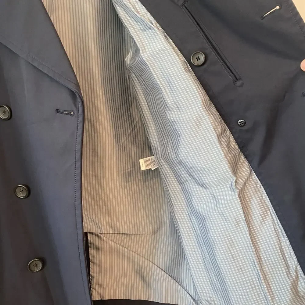 Banana Republic Men's Trench Coat Peacoat - Medium